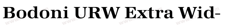Bodoni URW Extra Wid字体转换